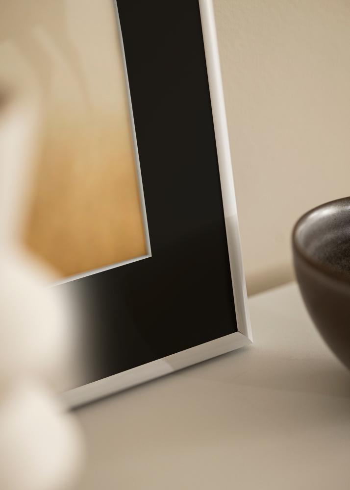 Ramme Victoria Hvit 13x18 cm - Passepartout Svart 9x12 cm