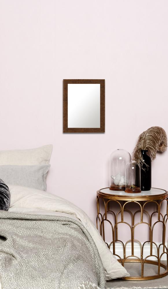 Speil Ribe Lysebrun rotfanér - Egne mål