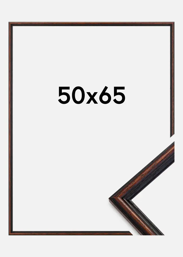 Ramme Horndal Akrylglass Valnøtt 50x65 cm
