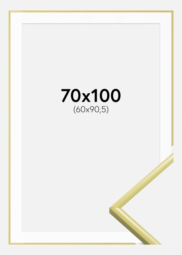 Ramme New Lifestyle Lysegul 70x100 cm - Passepartout Hvit 61x91,5 cm