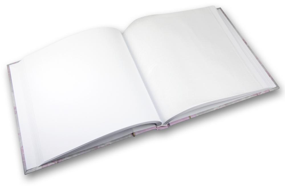 Garden Blå 32x32 cm (100 Hvite sider / 50 Ark)