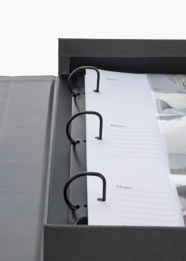 KAILA MEMORIES Black XL - Coffee Table Photo Album - 60 Bilder i 11x15 cm