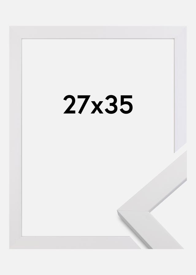 Ramme White Wood Akrylglass 27x35 cm