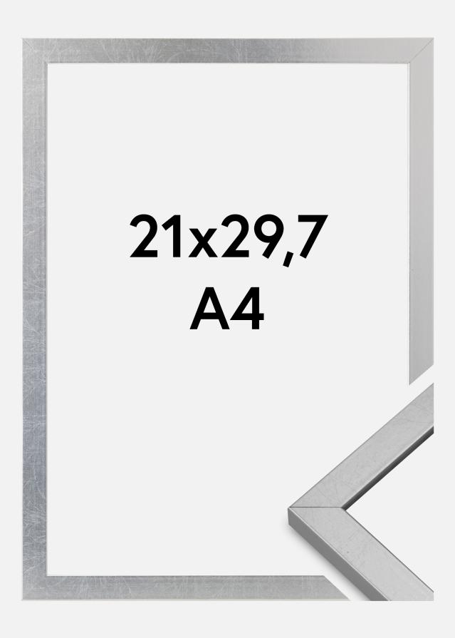 Ramme Minerva Akrylglass Sølv 21x29,7 cm (A4)