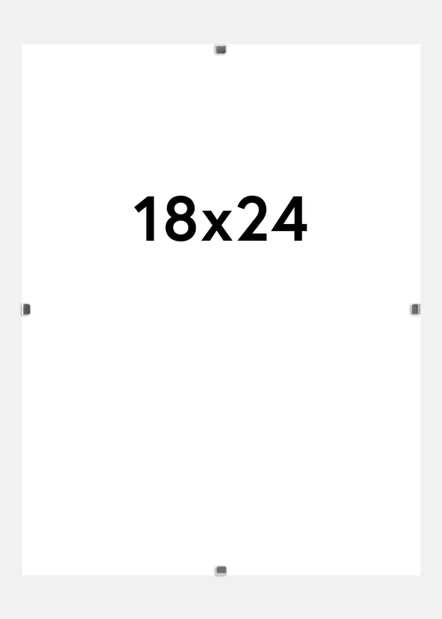 Klipsramme Matt Antirefleksglass 18x24 cm