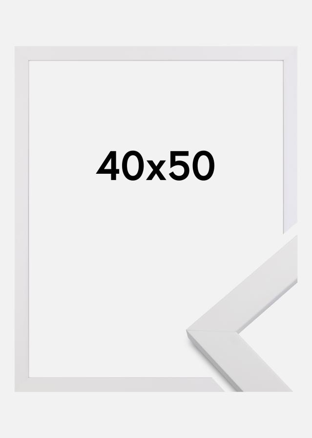 Ramme White Wood Akrylglass 40x50 cm