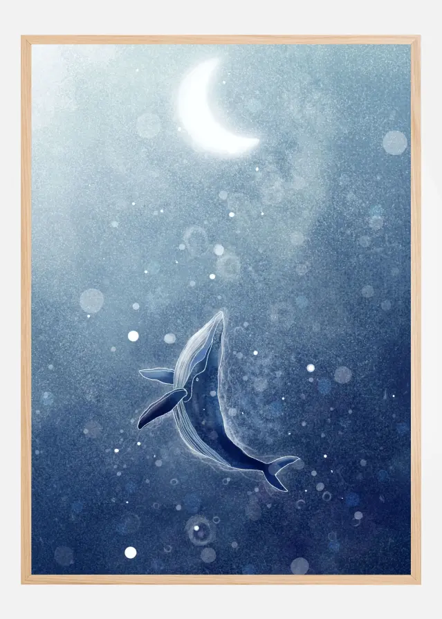 Galaxy Whale Plakat
