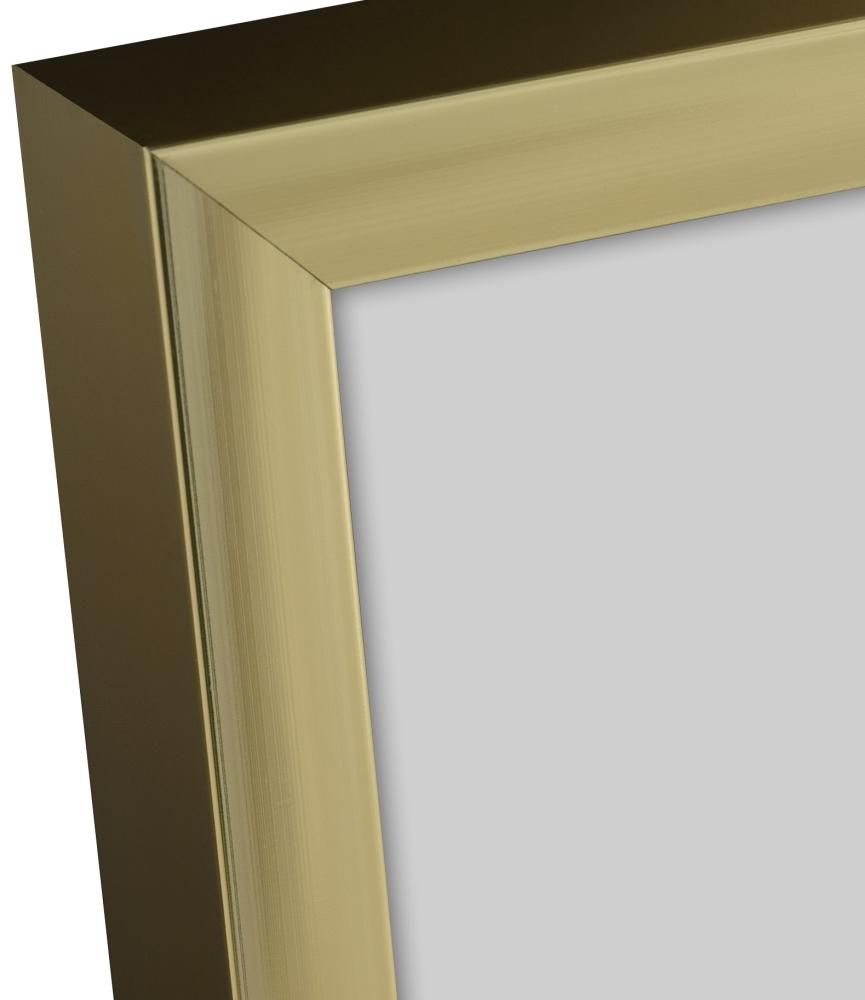 Ramme Poster Frame Aluminum Gold 70x100 cm - Passepartout Svart 59,4x84 cm