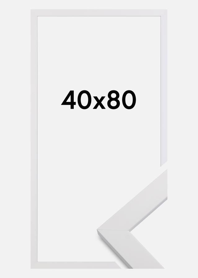 Ramme White Wood Akrylglass 40x80 cm