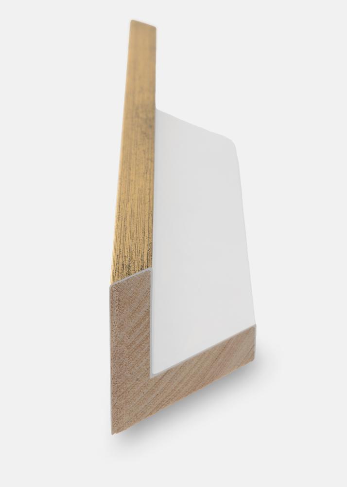 Ramme Ra Skyggeramme Hvit/Gull - Valgfri Størrelse