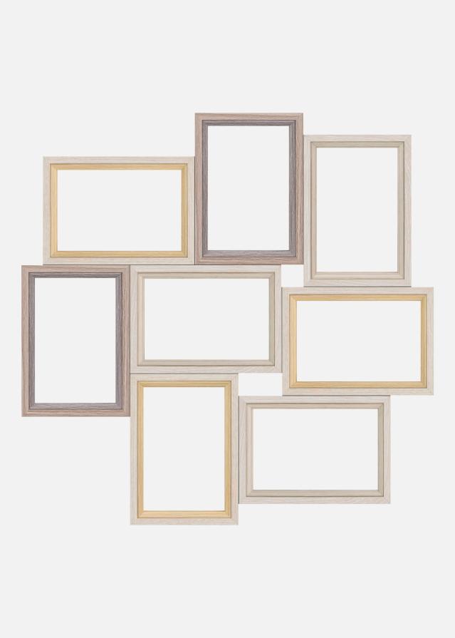 Zara 8Q Collageramme Brun - 8 bilder