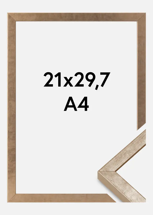 Ramme Ares Akrylglass Messing 21x29,7 cm (A4)