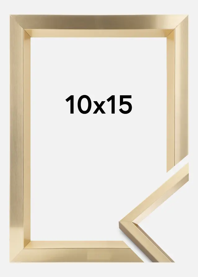 Ramme Steel Style Gull 10x15 cm