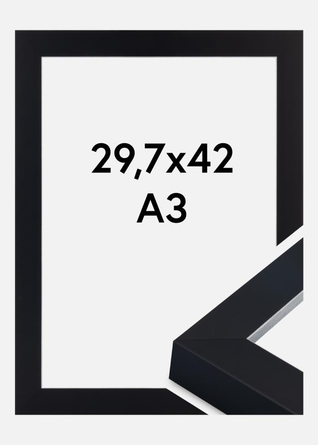 Ramme Sussex Akrylglass Svart/Sølv 29,7x42 cm (A3)