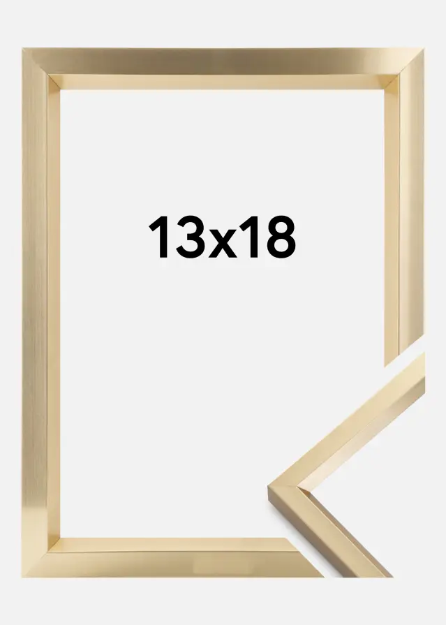 Ramme Steel Style Gull 13x18 cm