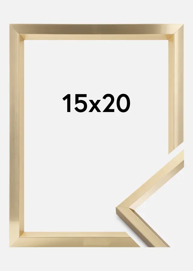 Ramme Steel Style Gull 15x20 cm