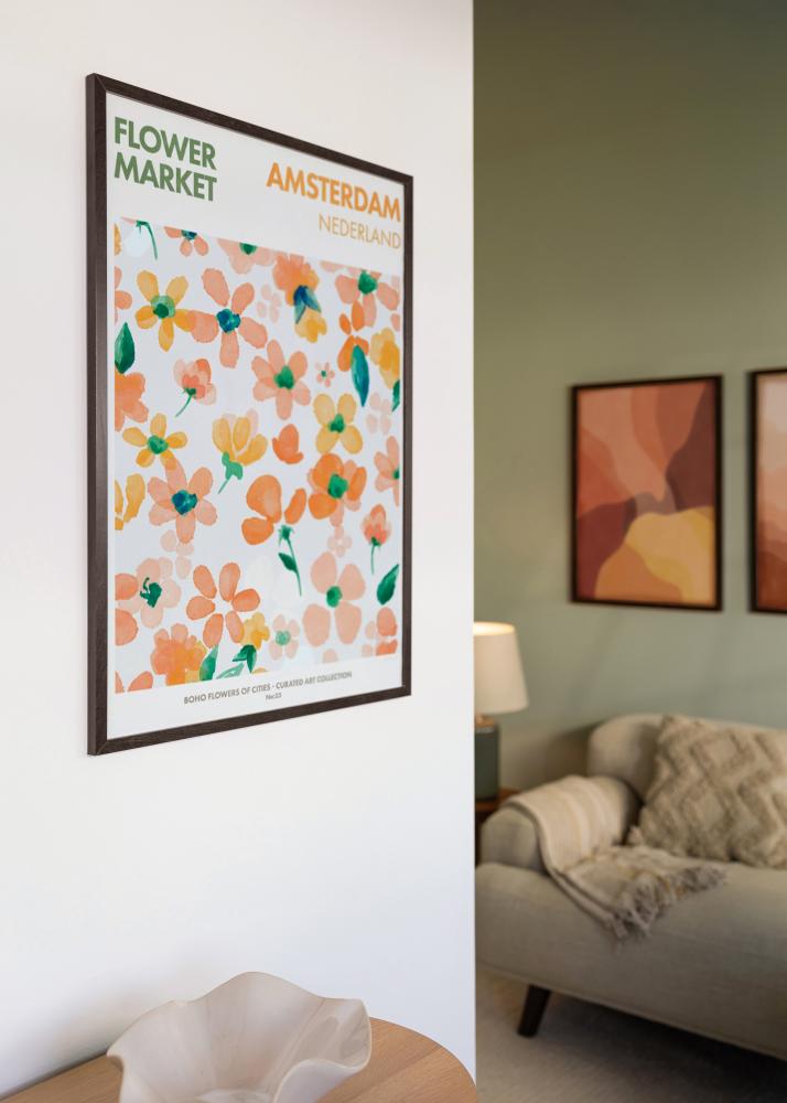 Ramme Trendy Akrylglass Valnøtt 50x70 cm