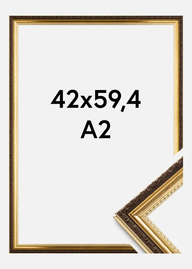 Ramme Abisko Akrylglass Gull 42x59,4 cm (A2)