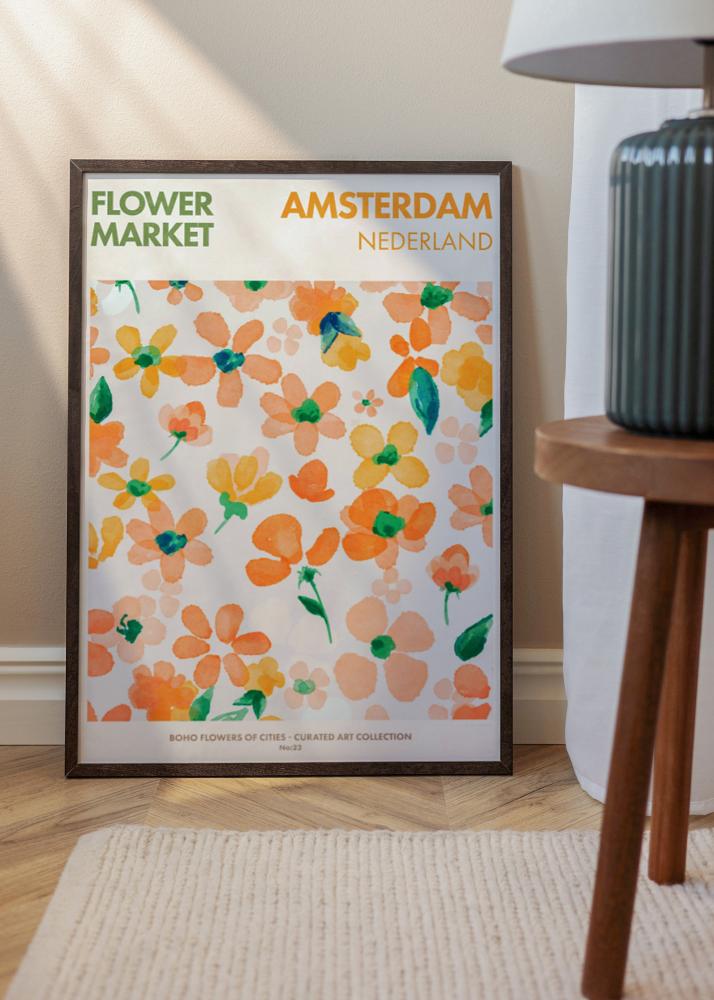 Ramme Trendy Akrylglass Valnøtt 50x70 cm