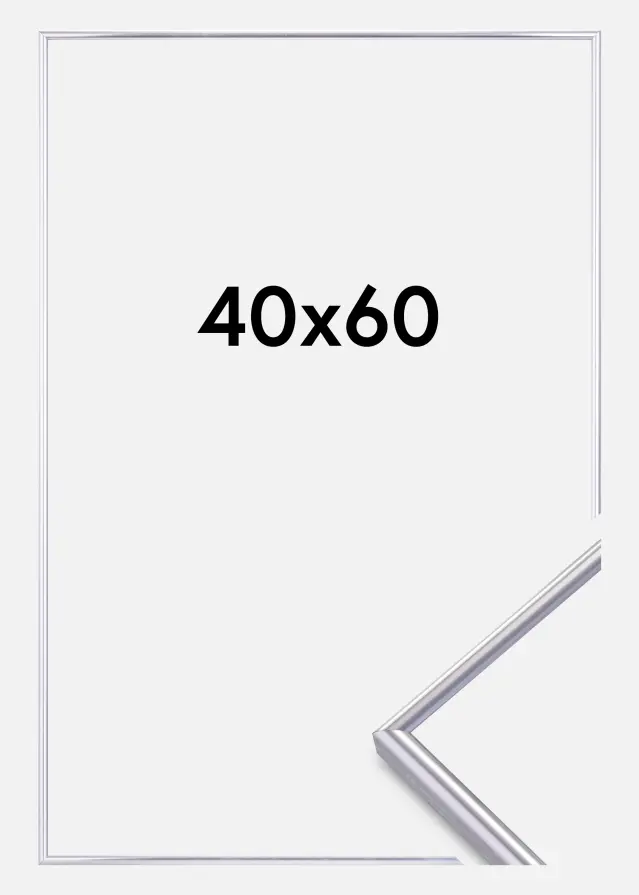 Ramme Can-Can Sølv 40x60 cm