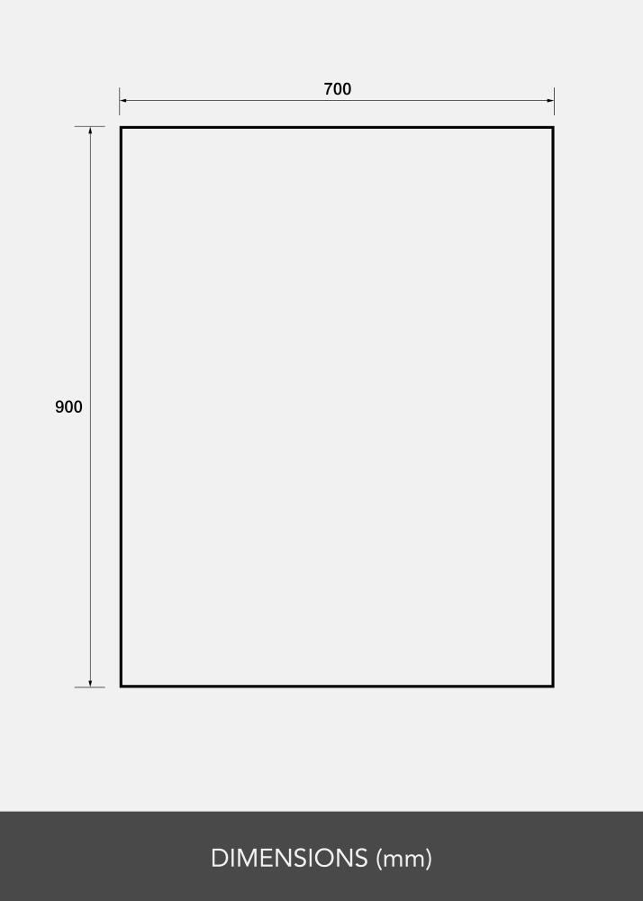 Speil Clarity 70x90 cm