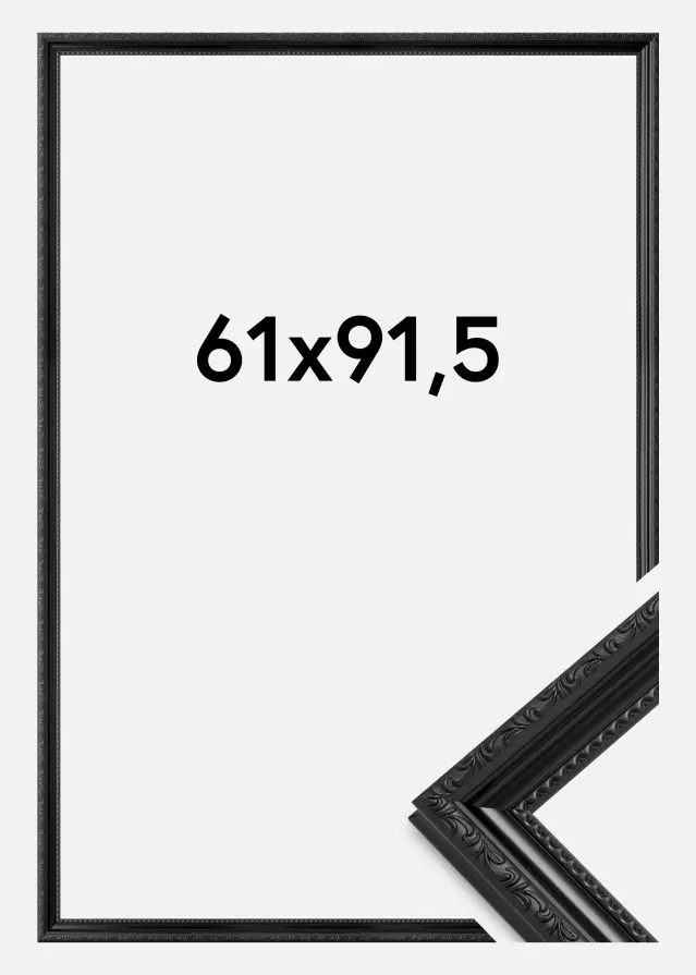 Ramme Abisko Akrylglass Svart 61x91,5 cm