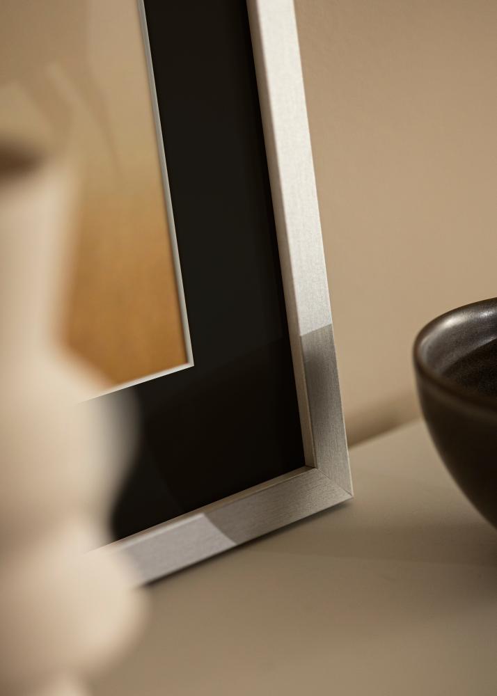 Ramme Selection Sølv 13x18 cm - Passepartout Svart 9x12 cm