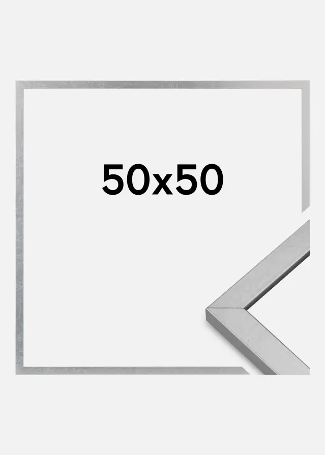 Ramme Minerva Akrylglass Sølv 50x50 cm