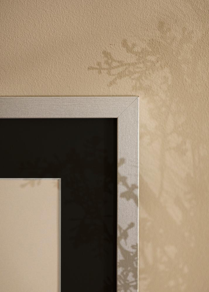 Ramme Selection Sølv 13x18 cm - Passepartout Svart 9x12 cm