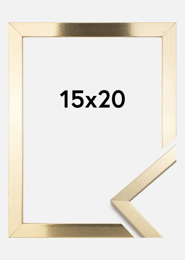 Ramme Trendy Akrylglass Gull 15x20 cm