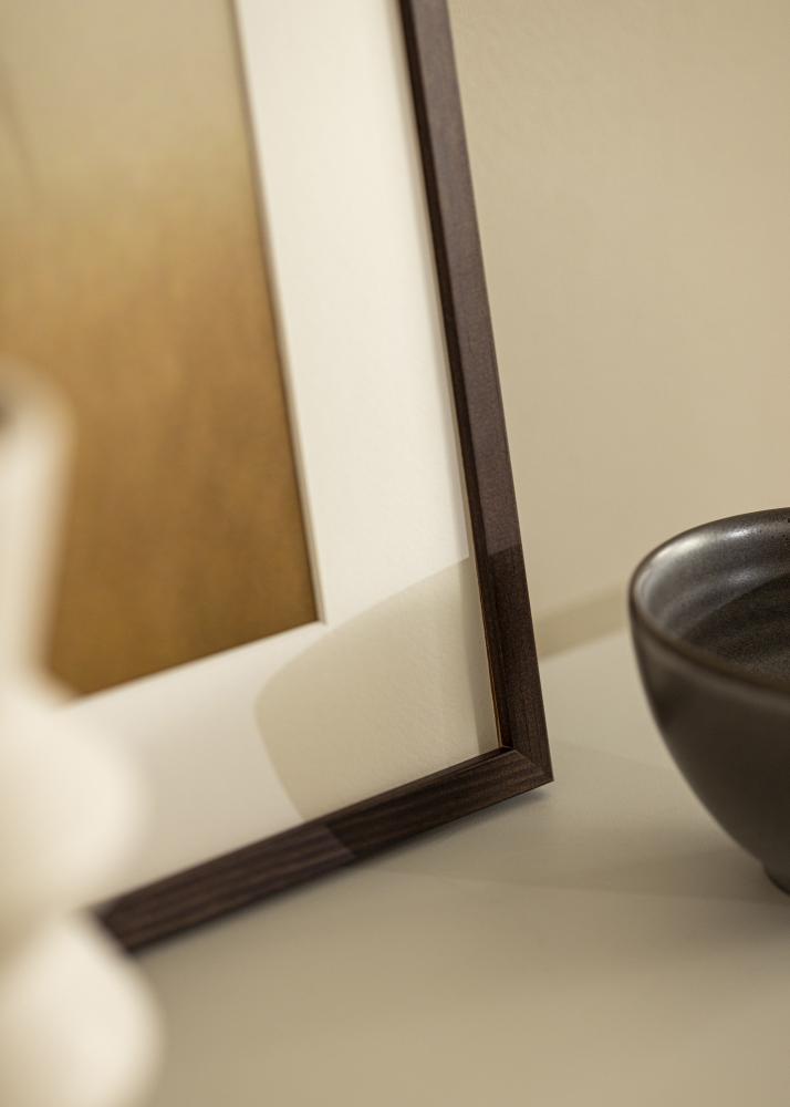 Ramme E-Line Akrylglass Valnøtt 50x50 cm