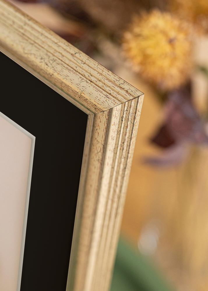 Ramme Västkusten Sølv 70x100 cm - Passepartout Svart 62x93 cm