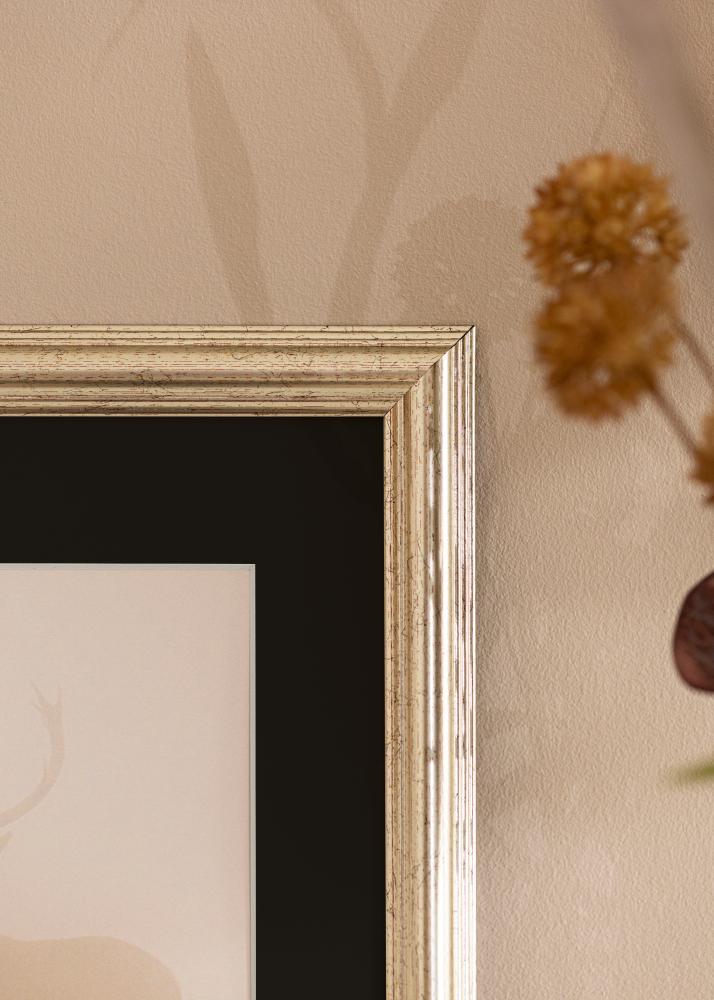 Ramme Västkusten Sølv 70x100 cm - Passepartout Svart 62x93 cm