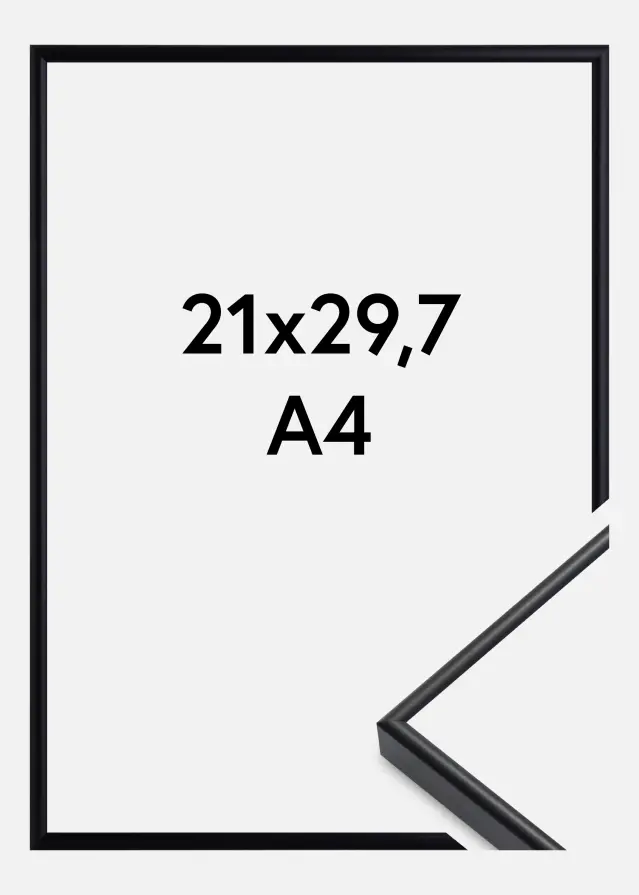 Ramme Visby Akrylglass Svart 21x29,7 cm (A4)