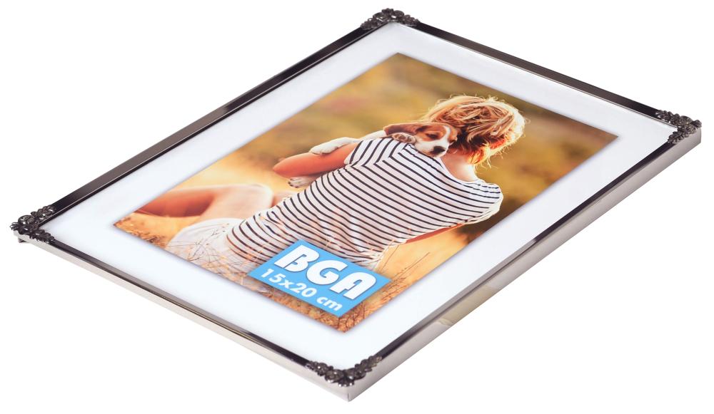 Ramme Rosen Metall Sølv 20x25 cm