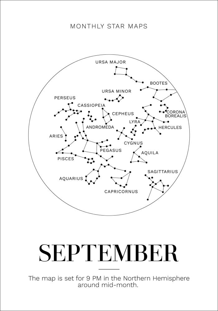 Monthly star September Plakat
