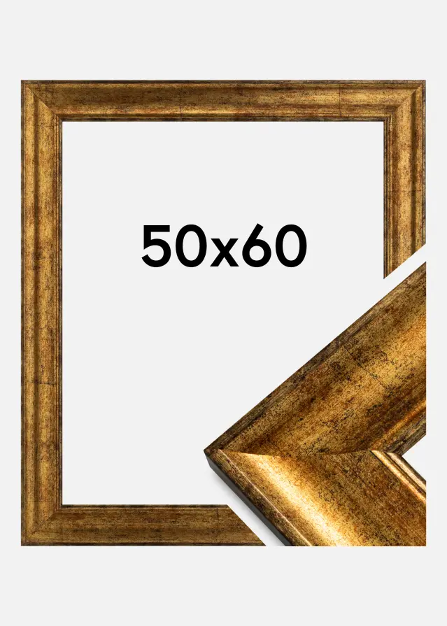 Ramme Saltsjöbaden Akrylglass Gull 50x60 cm