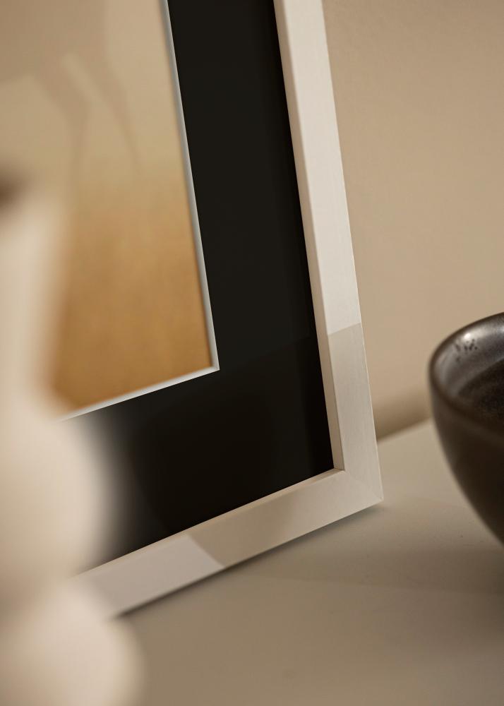Ramme Selection Hvit 13x18 cm - Passepartout Svart 9x12 cm