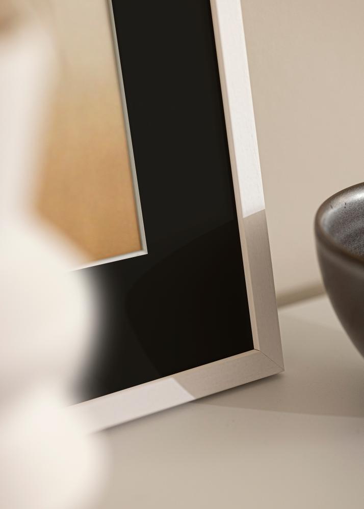 Ramme Edsbyn Hvit 20x30 cm - Passepartout Svart 15x21 cm (A5)
