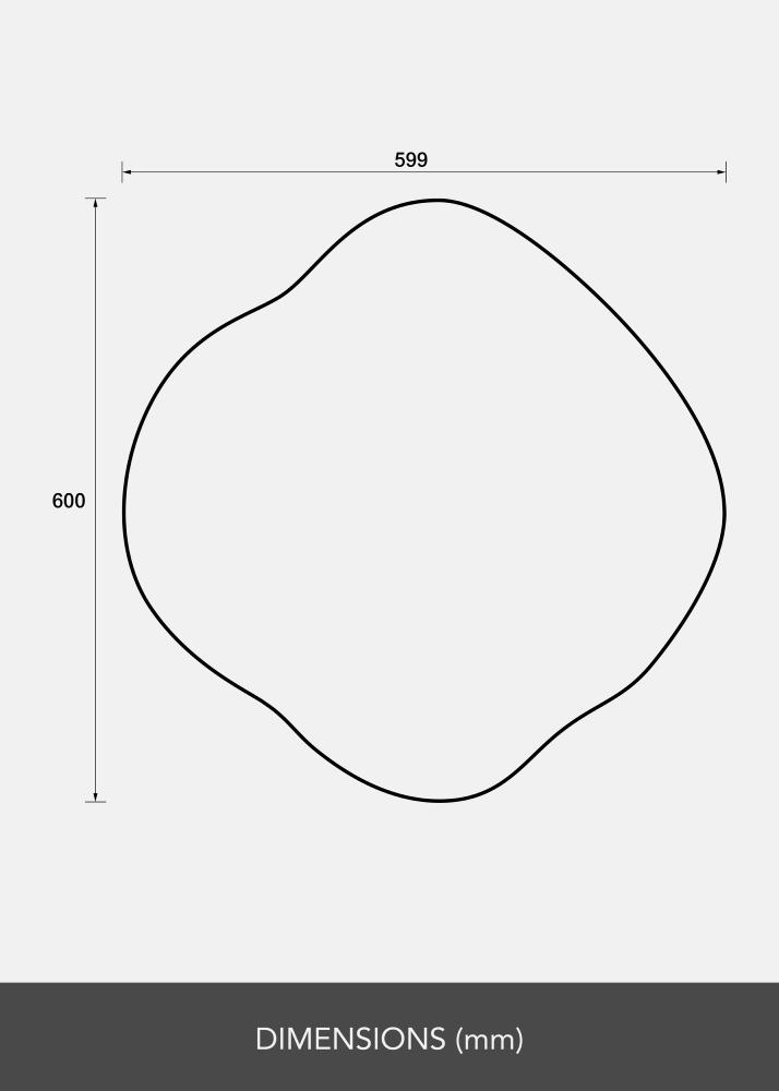 Speil Spectrum 60x60 cm