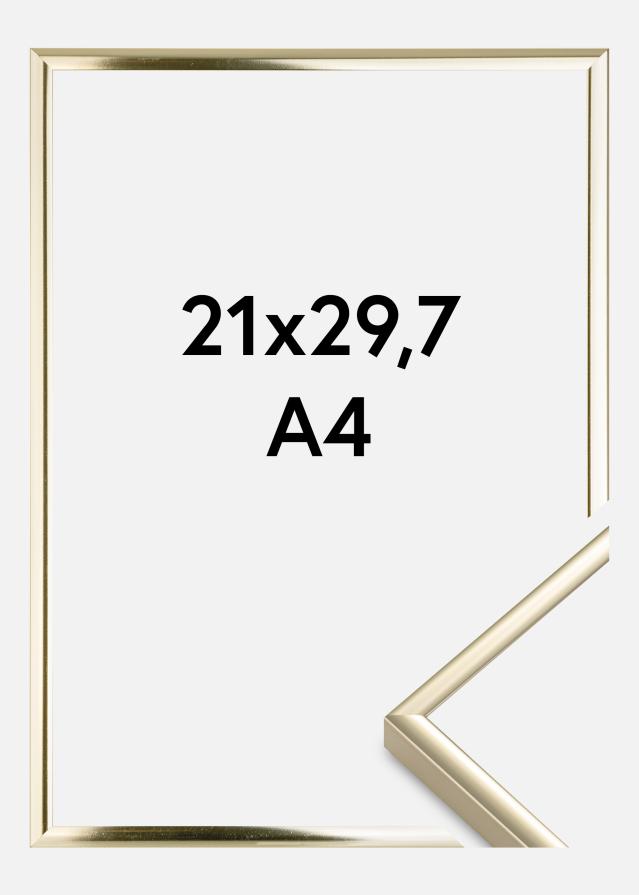 Ramme Aluminium Akrylglass Blank Gull 21x29,7 cm (A4)