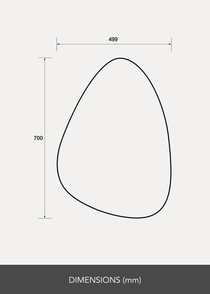 Speil Pebble 50x70 cm - Selected By BGA