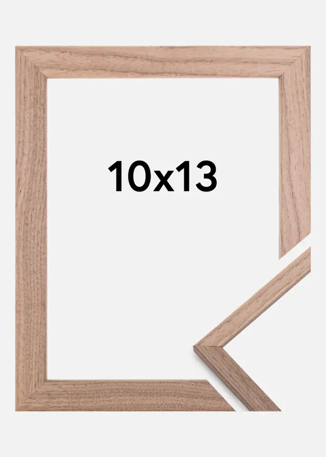 Ramme Edsbyn Lys Valnøtt 10x13 cm