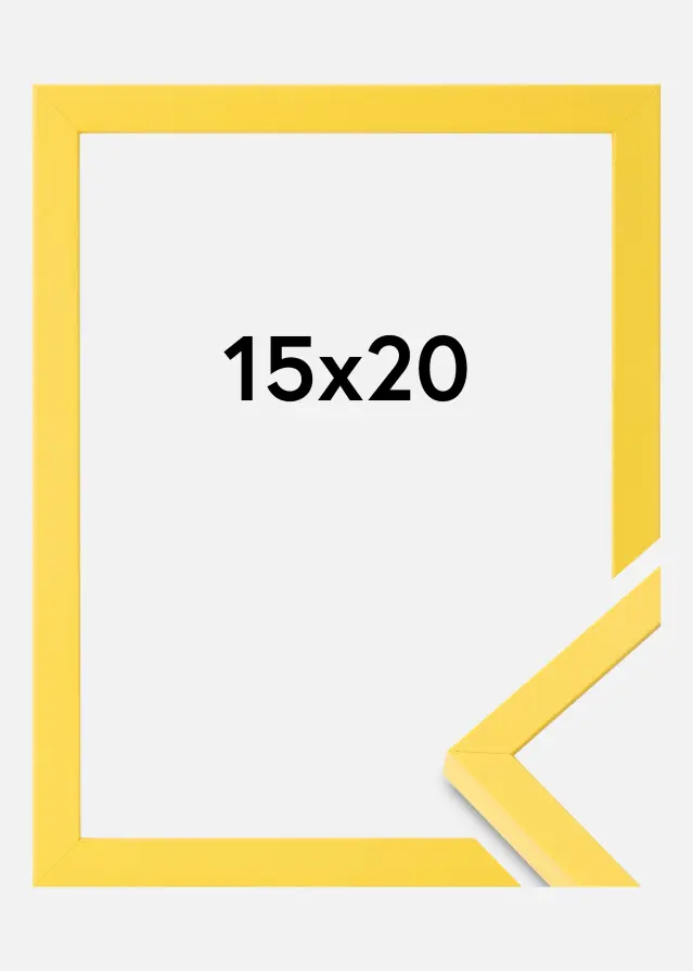 Colorful Akrylglass Gul 15x20 cm