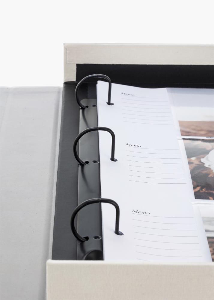 KAILA MEMORIES Warm Grey XL - Coffee Table Photo Album - 60 Bilder i 10x15 cm