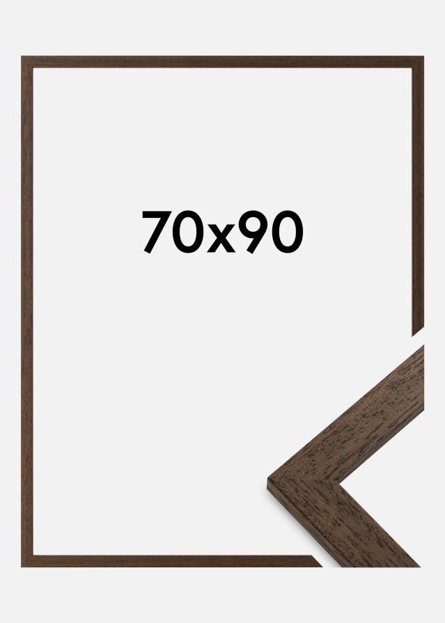 Ramme Brown Wood Akrylglass 70x90 cm