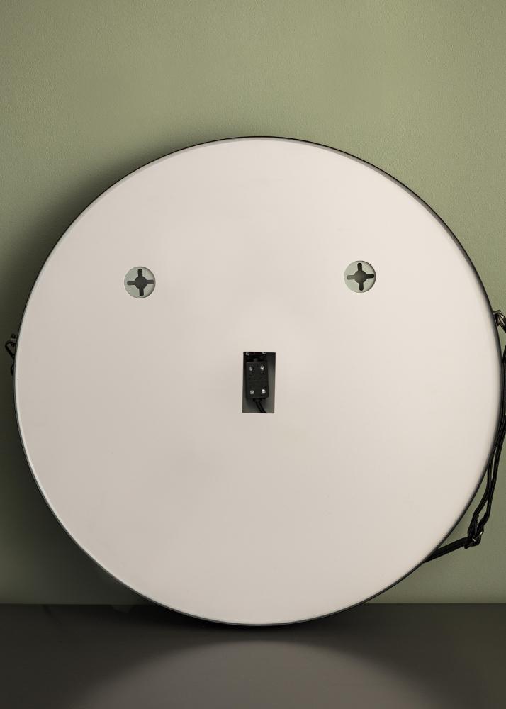KAILA Speil Svart LED 60 cm Ø