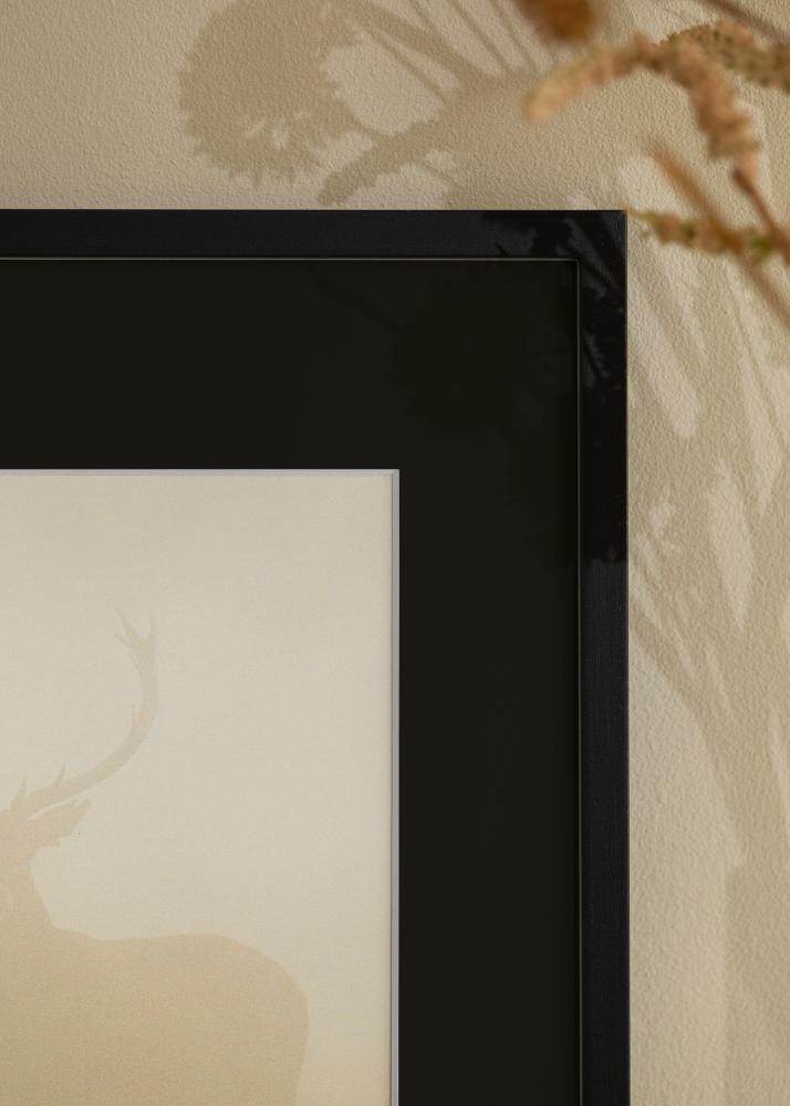 Ramme Edsbyn Svart 40x70 cm - Passepartout Svart 28x58 cm