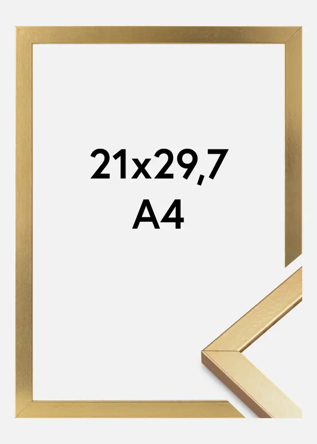 Ramme Minerva Akrylglass Gull 21x29,7 cm (A4)