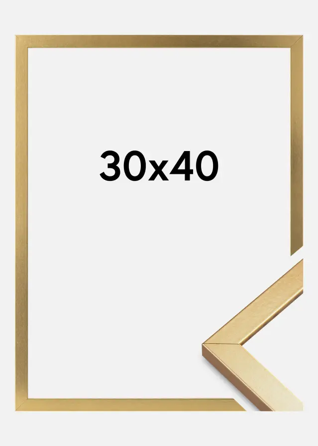 Ramme Minerva Akrylglass Gull 30x40 cm